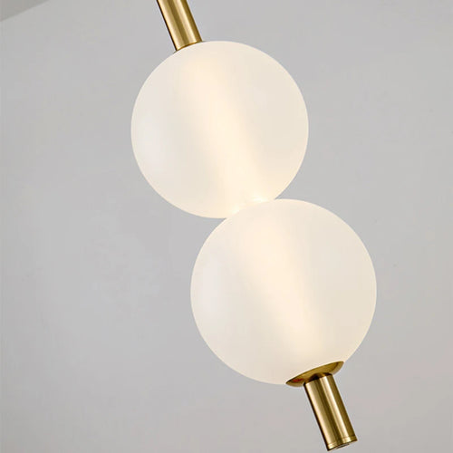 lustre nordique en verre et métal pour diverses utilisations avec cordon réglable - vue 6 sur 7