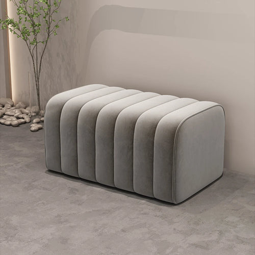 banc en velours nordique repose-pieds doux et élégant - vue 4 sur 14