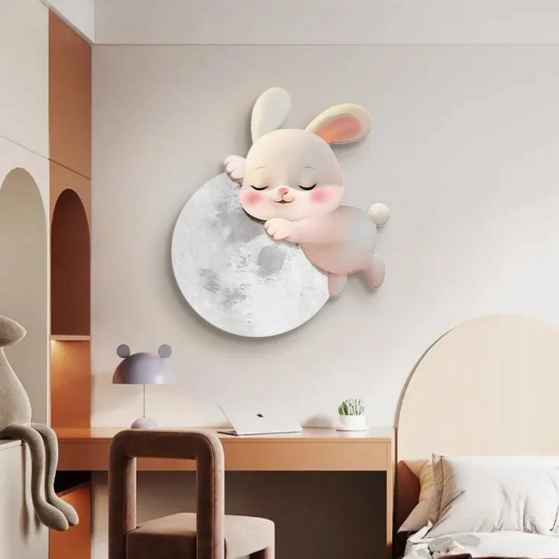 Applique murale led lapin dessin animé décoration moderne - vue 9 sur 9