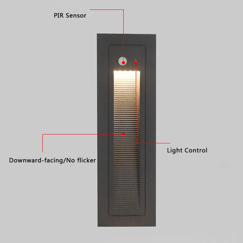 Lampe de pied de page encastrées imperméables extérieures