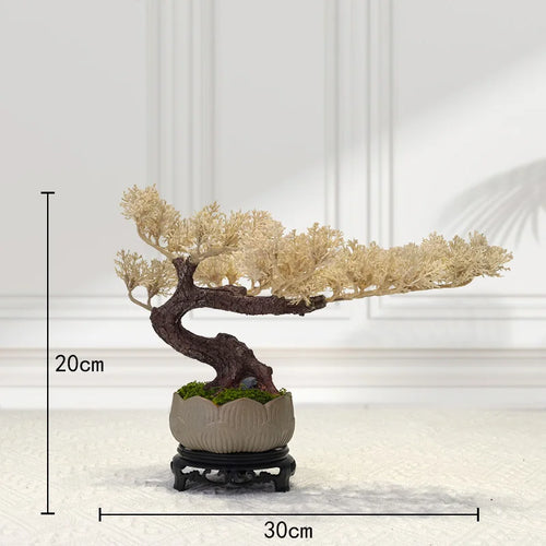 décoration intérieure faux arbre bonsaï style chinois pour un paysage apaisant - vue 20 sur 33