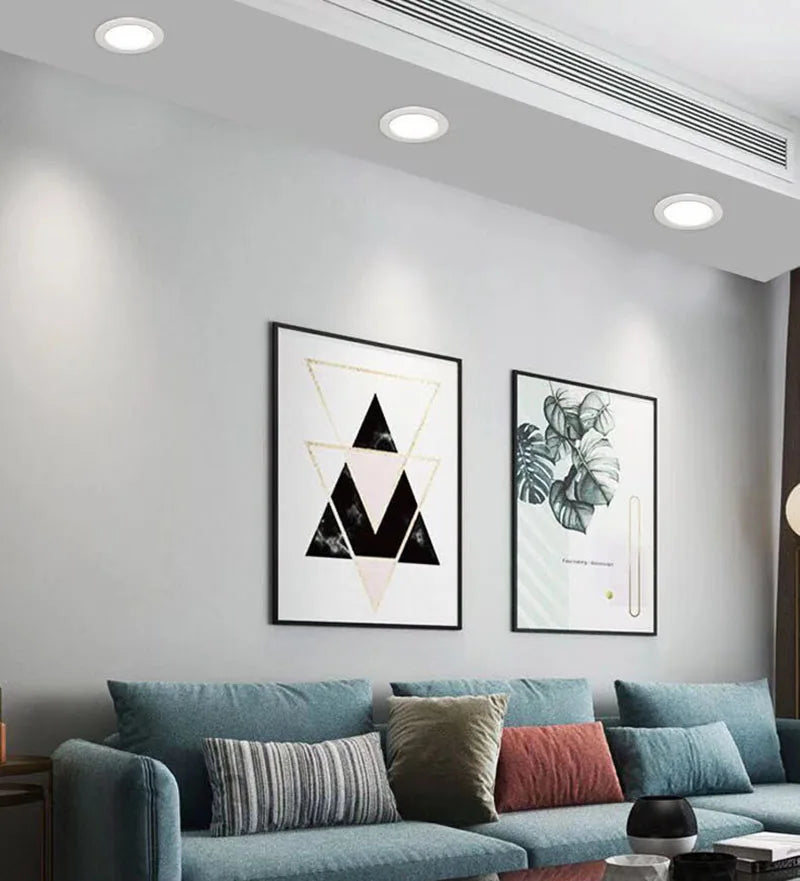 spot led downlight en aluminium épais intégré - vue 3 sur 6