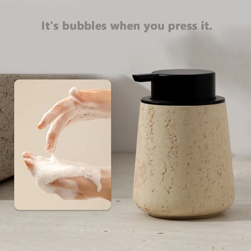 bouteille de désinfectant en marbre wabi-sabi pour maison décoration pratique - vue 3 sur 8