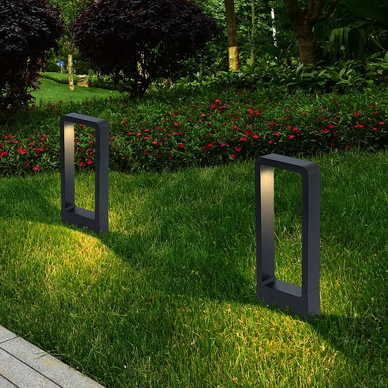 LED10W éclairage pelouse lampe extérieure étanche IP65 en alliage d'aluminium de Style chinois en forme d'arc parc Villa jardin paysage décoration