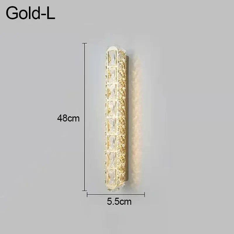 applique murale led ovale en cristal pour décoration intérieure - vue 8 sur 14