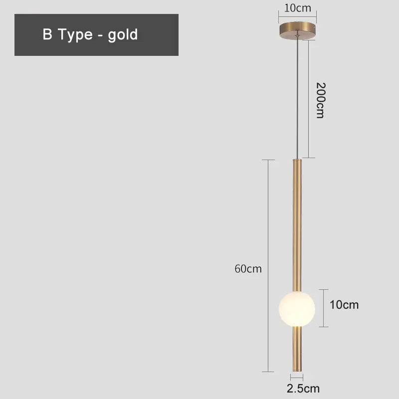 lampe suspendue led en aluminium acrylique design moderne - vue 9 sur 10