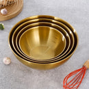 Set trois bols acier inoxydable cuisine mélange salades