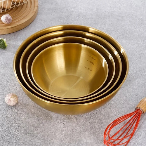 Set trois bols acier inoxydable cuisine mélange salades