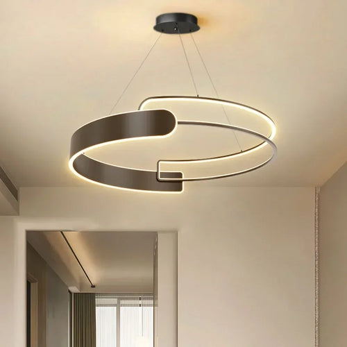 suspension moderne à led pour décoration intérieure réglable de luxe - vue 2 sur 12