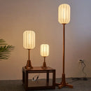 lampadaire chinois vintage en bois massif éclairage décoratif intérieur