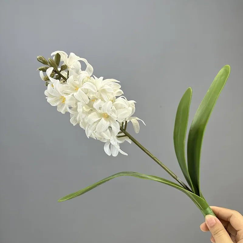 lot de 2 fleurs artificielles en jacinthes réalistes pour décoration intérieure