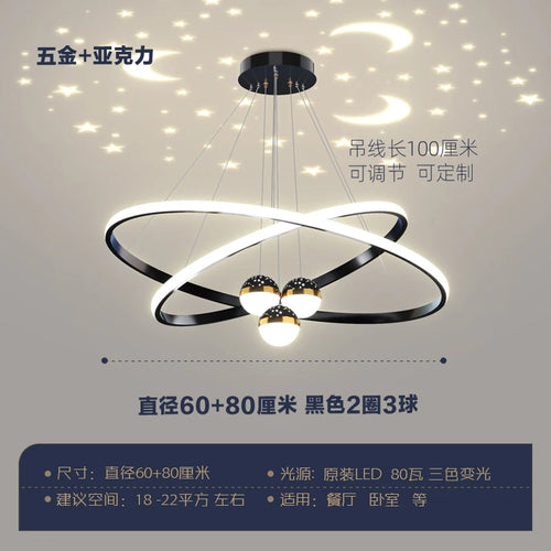 suspension à led étoilée pour un éclairage décoratif intérieur - vue 13 sur 13