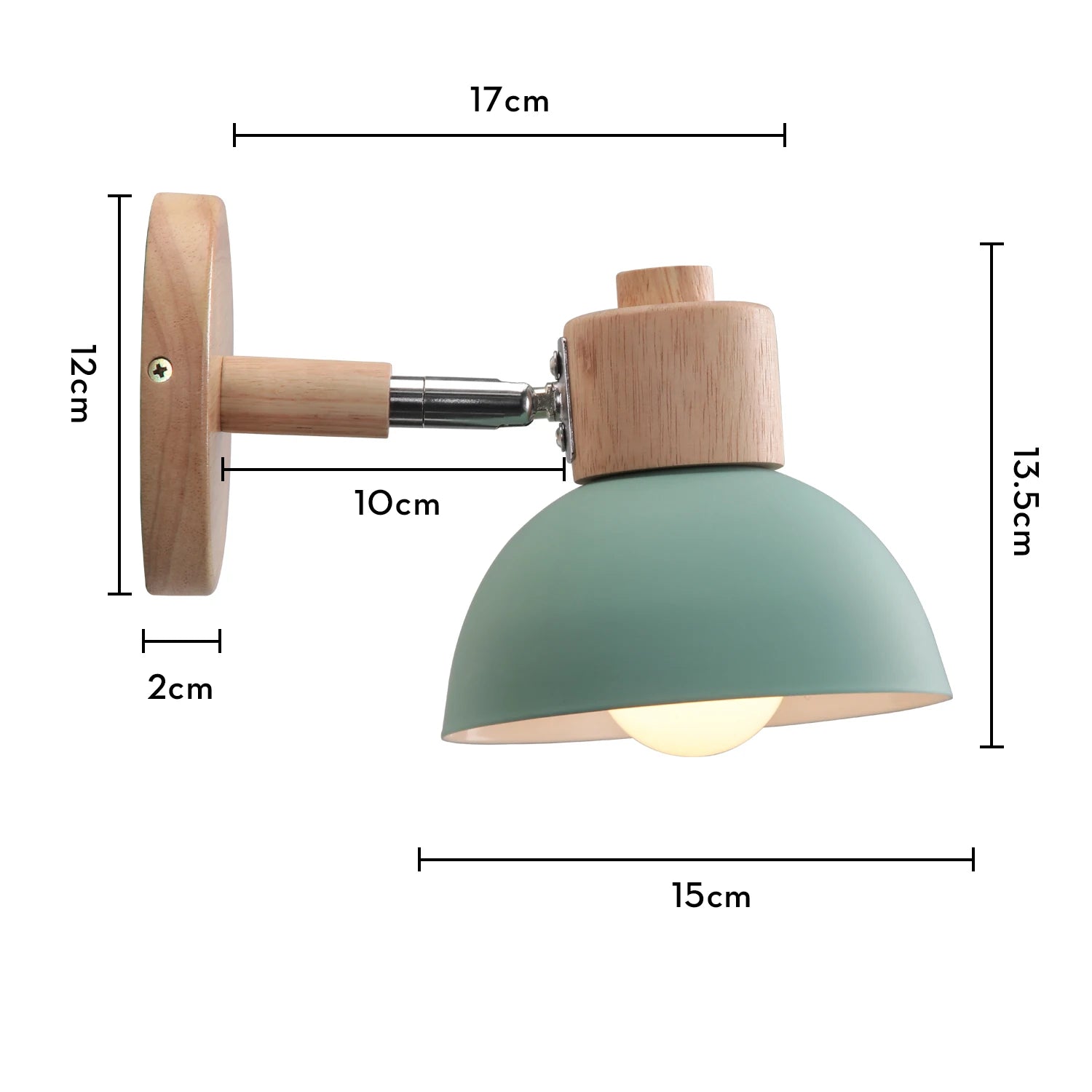 applique murale nordique en bois style mignon et moderne - vue 13 sur 13