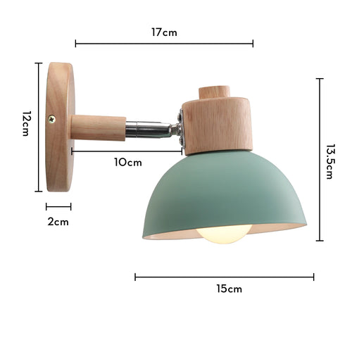 applique murale nordique en bois style mignon et moderne - vue 13 sur 13
