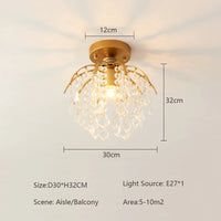 lustre en cristal nordique moderne pour décoration intérieure lumineuse