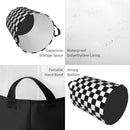 panier à linge pliable personnalisé à damier géométrique pour enfant
