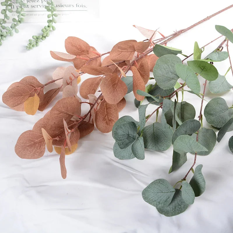plantes artificielles eucalyptus longues tiges pour décoration automnale - vue 7 sur 9