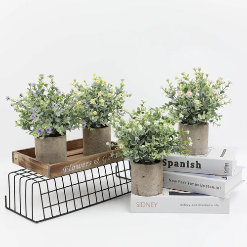 plantes artificielles bonsaï en pot pour décoration intérieure et extérieure - vue 3 sur 7