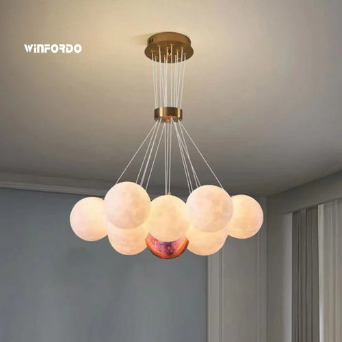 lustre led imprimé en 3d éclairage winfordo suspendu - vue 2 sur 12