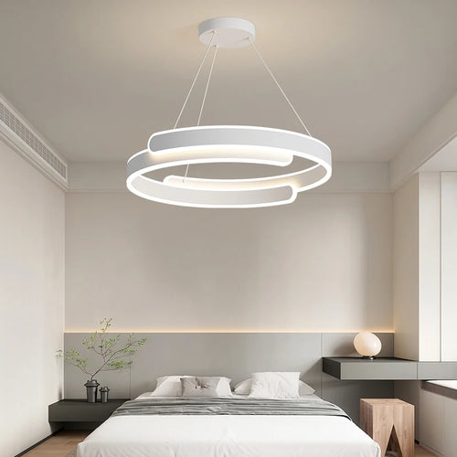 suspension led anneau design pour décoration intérieure élégante - vue 3 sur 8