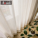 Voilage tulle moderne rayé pour salon chambre fenetre