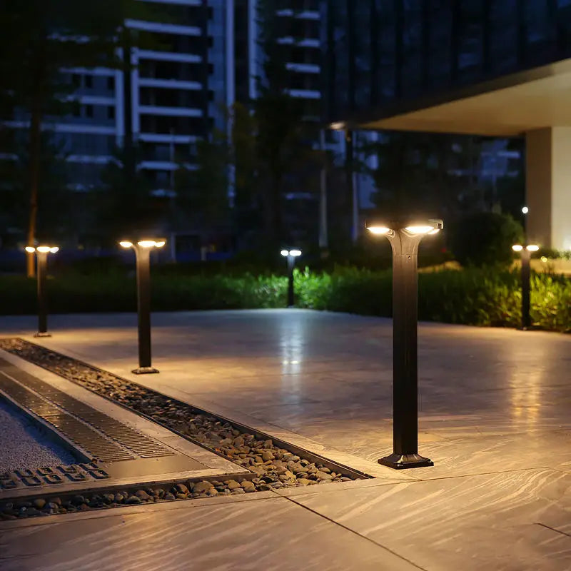 lampadaire solaire led étanche pour jardin en silicium monocristallin - vue 11 sur 14