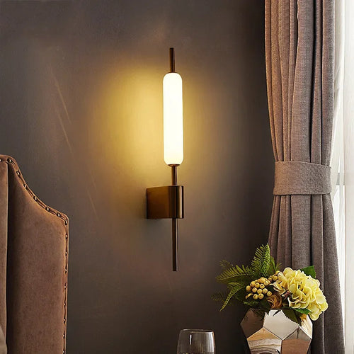 applique murale led dorée design moderne décoration - vue 3 sur 8