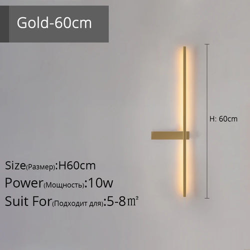 applique murale led minimaliste en aluminium pour éclairage intérieur - vue 9 sur 18