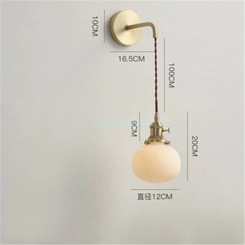 applique murale led nordique moderne en céramique vintage