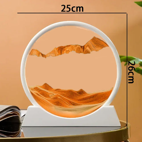 sablier en verre 3d paysage de sable en mouvement décoration artistique - vue 36 sur 54