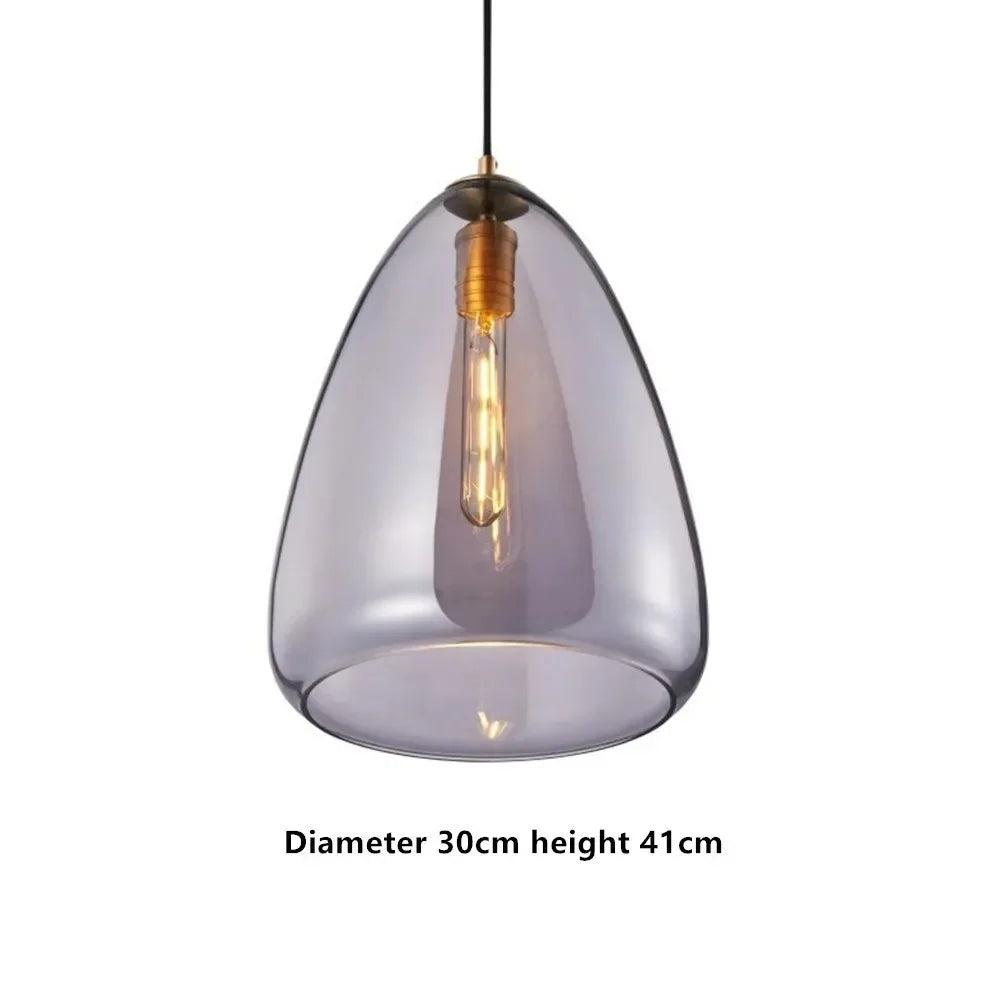 suspension en verre design nordique pour décoration intérieure moderne - vue 15 sur 15