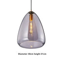 suspension en verre design nordique pour décoration intérieure moderne