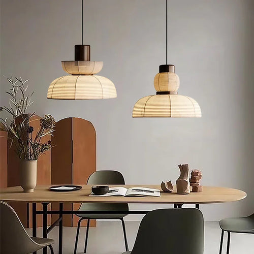 lustre wabi sabi minimaliste led pour restaurant bar - vue 4 sur 14
