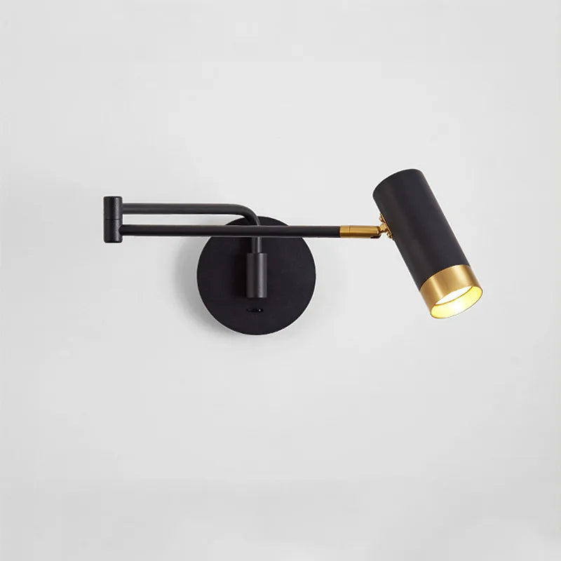 applique murale led modernes avec interrupteur tactile réglables - vue 3 sur 8