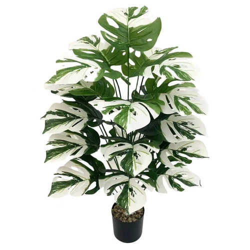 plantes artificielles grandes feuilles décoratives pour intérieur et bureau - vue 24 sur 24