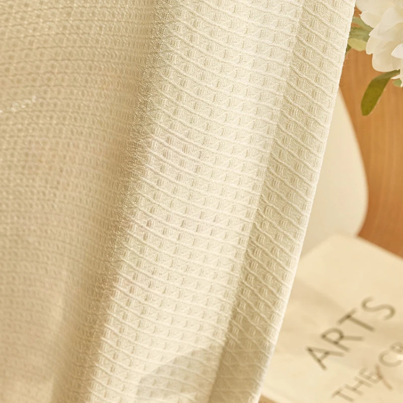 Rideau moderne plissé filtrant lumière salon chambre