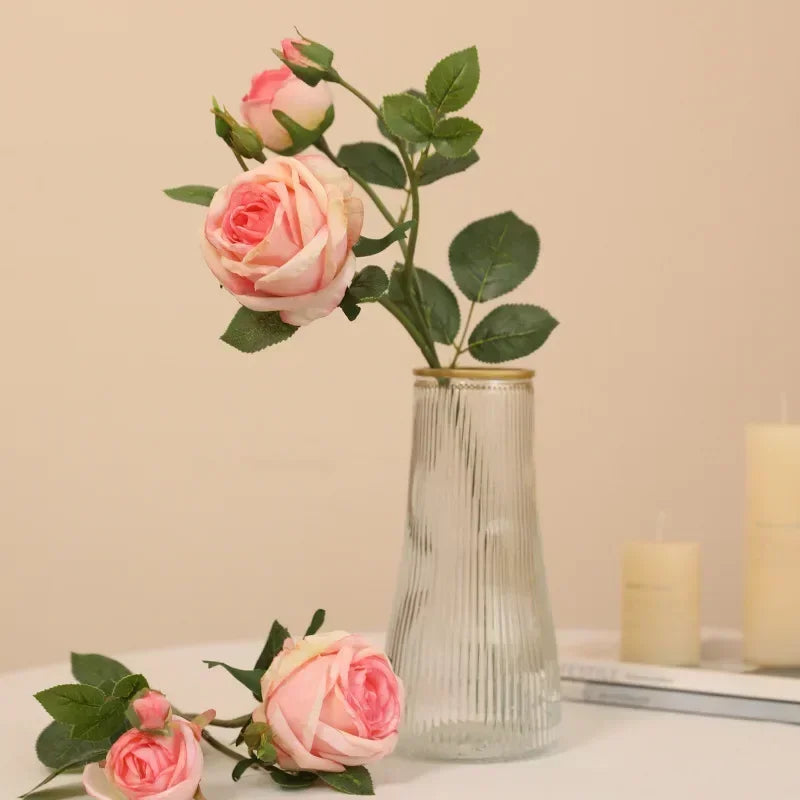 roses artificielles en soie pour décoration intérieure et extérieure - vue 5 sur 10