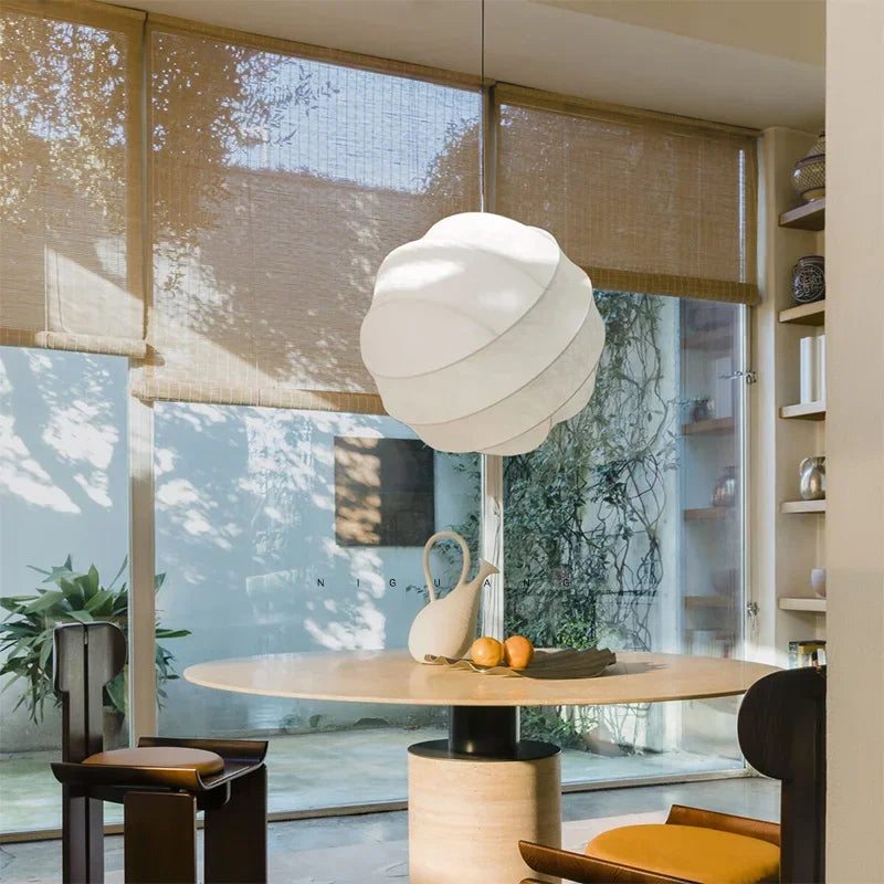 suspension en soie wabi sabi pour décoration intérieure moderne - vue 3 sur 9