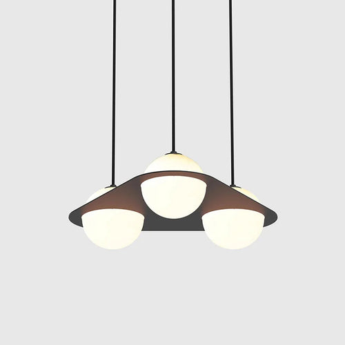 suspension créative minimaliste à géométrie pour espaces commerciaux