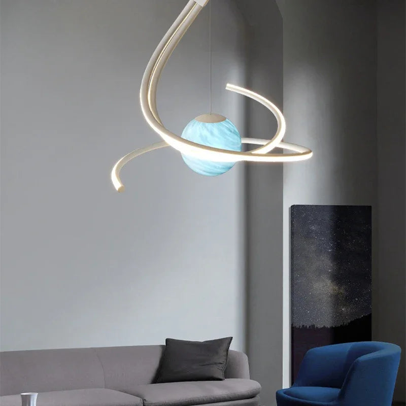 plafonnier led moderne créatif pour décoration intérieure - vue 5 sur 10
