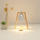 Lampe chauffe-bougie bois nordique 110/230V éclairage intérieur