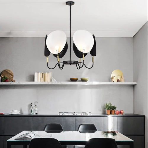 lustre postmoderne nordique à 6 têtes design contemporain pour intérieur - vue 3 sur 7