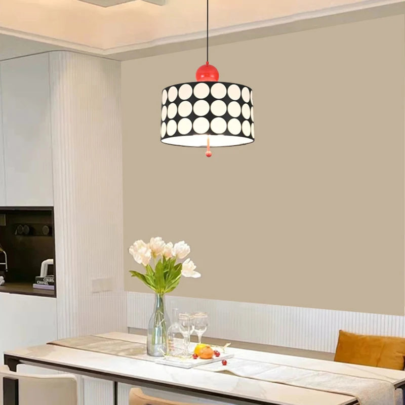 suspension luminaire en métal cylindrique style art déco - vue 3 sur 7