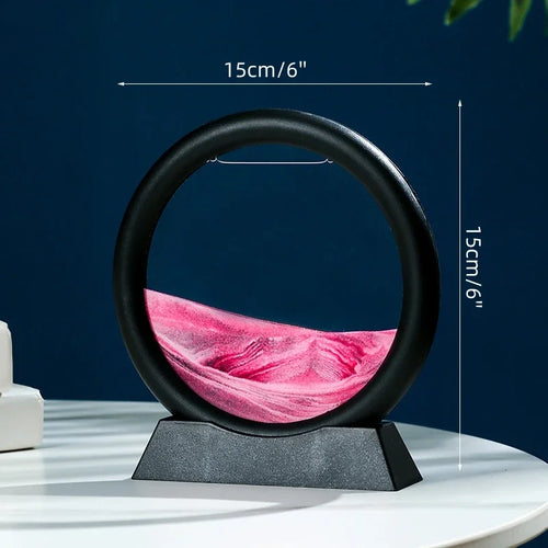 sablier en verre 3d paysage de sable en mouvement décoration artistique - vue 20 sur 54
