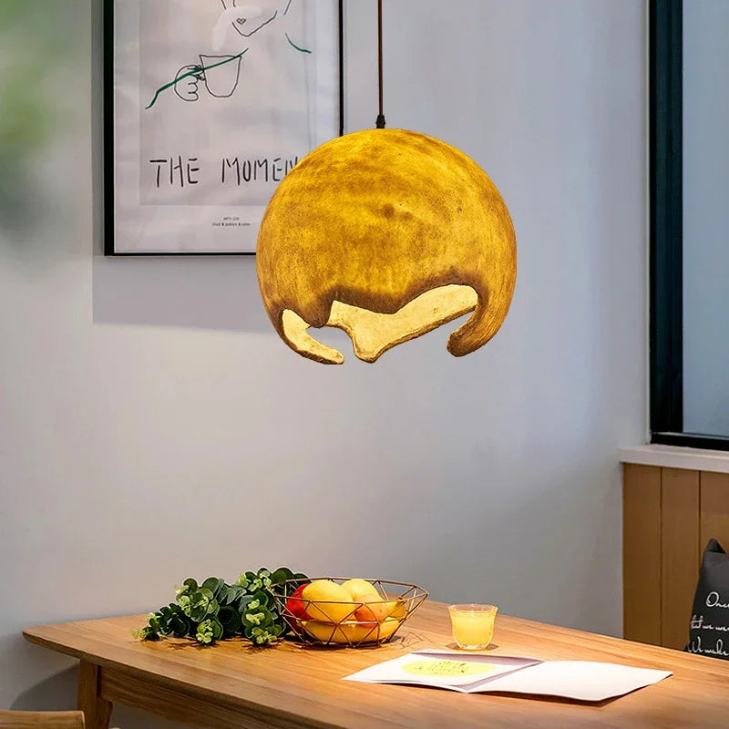 Restaurant Dining Island LED Chandelier Modern Cafe Bar Study Bedroom Light Wabi Sabi Personality Indoor Home Decor Hanging Lamp - vue 3 sur 12