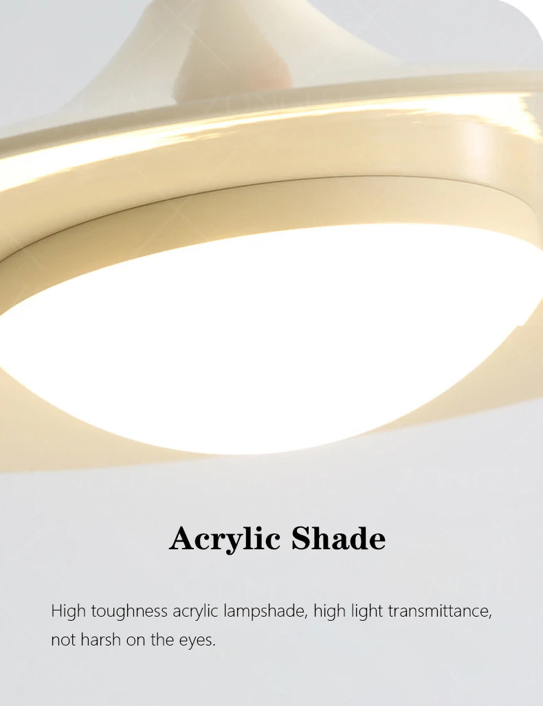 suspension led design moderne avec protection oculaire en fer et acrylique - vue 5 sur 8
