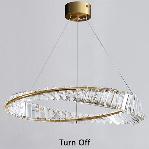 lustre de luxe en cristal pour un éclairage raffiné - vue 3 sur 9