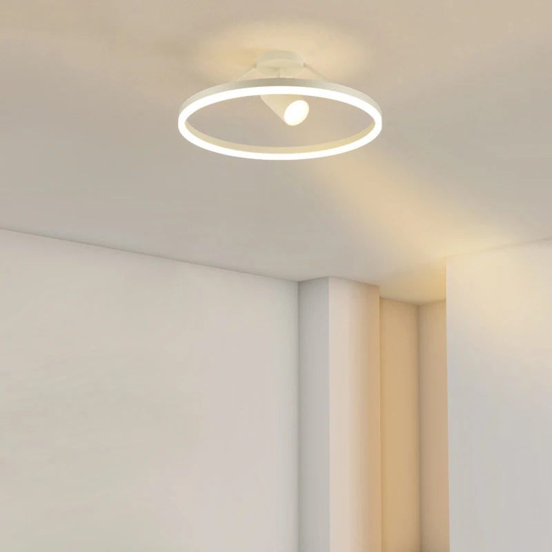 Plafonniers minimalistes modernes spot éclairage nordique lampe de salon minimaliste créative étude balcon lampe de chambre ronde