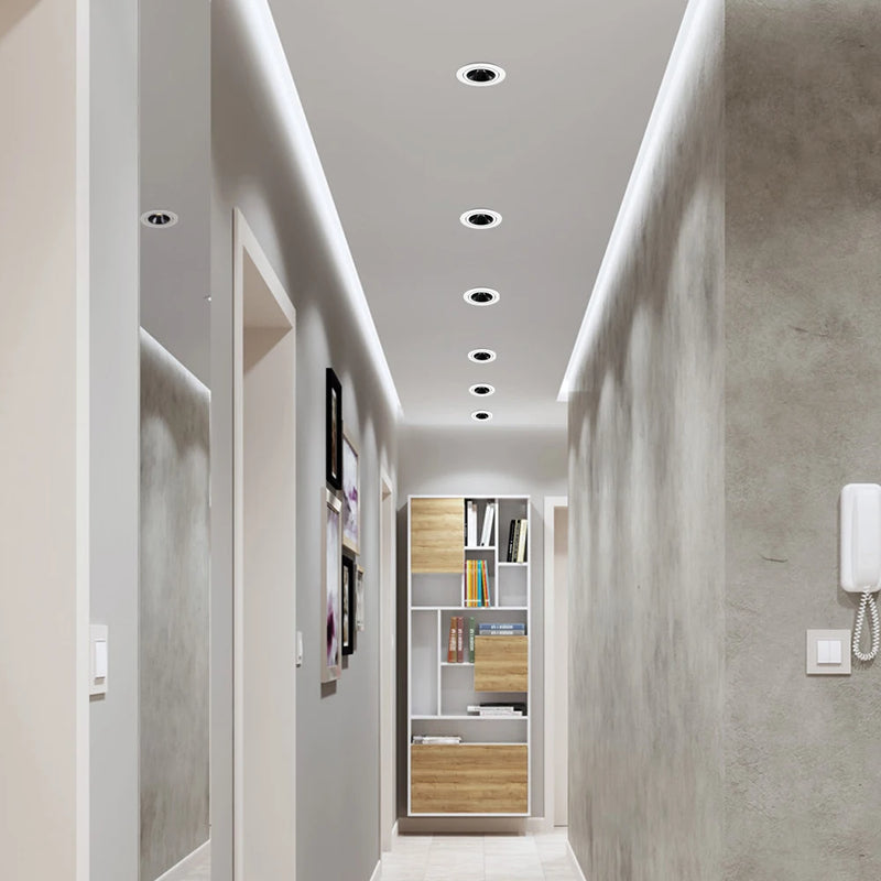 spot led encastrable anti-éblouissement réglable pour intérieur