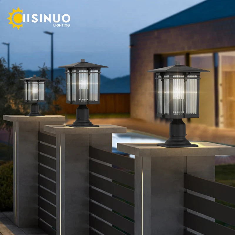 lampes d'extérieur en aluminium pour jardin et allée - vue 3 sur 7